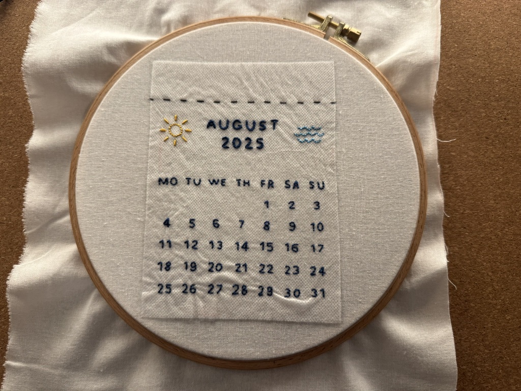 August 2025 Calendar Decoration